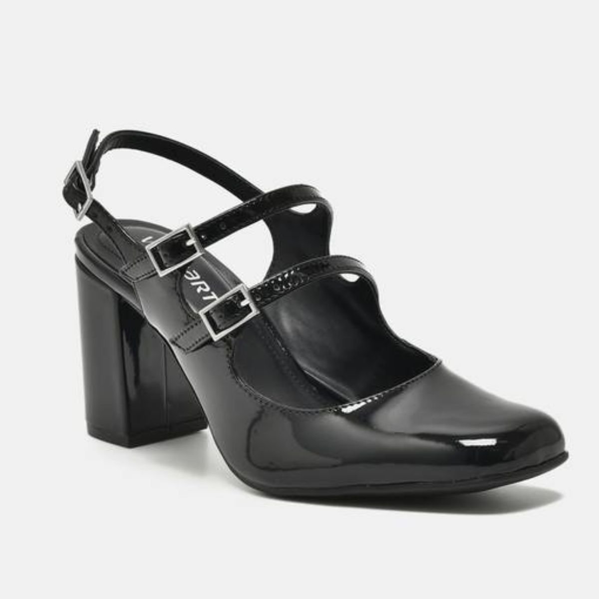 Sapato Feminino Scarpin Via Marte Preto Preto 2