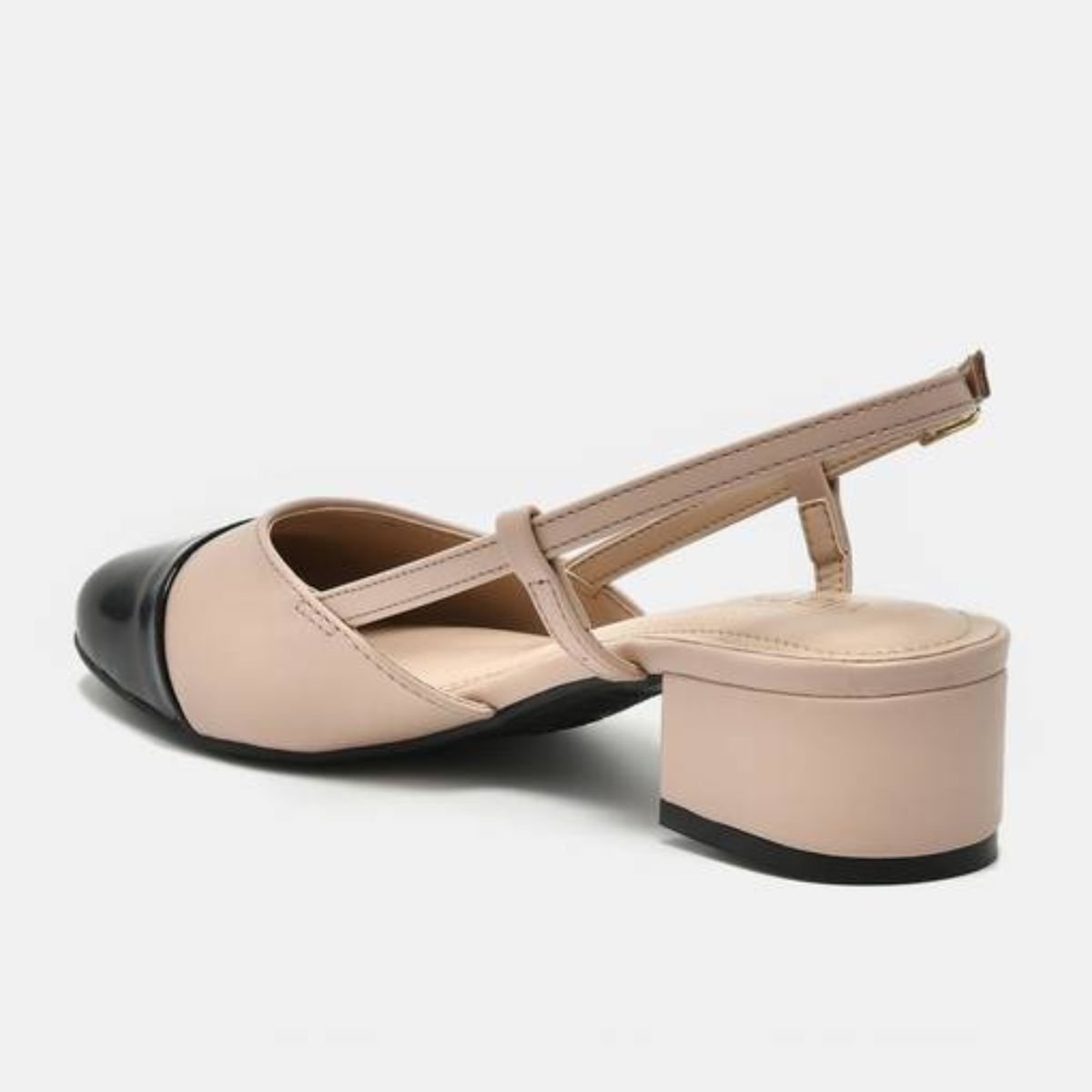 Sapato Feminino Via Marte Bege E Preto Preto 4