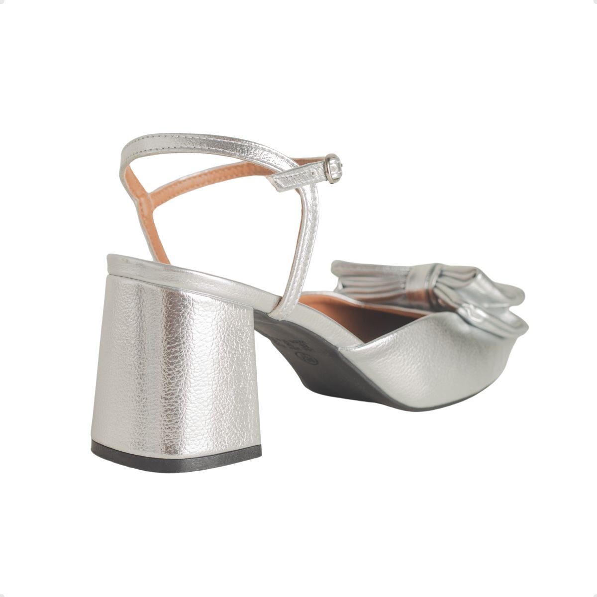 Sapato Lacé Slingback Boneca Dayane Magalhães Prata Prata 4