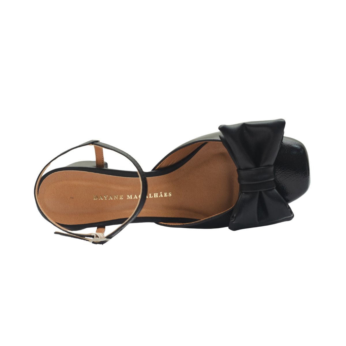 Sapato Lacé Slingback Boneca Dayane Magalhães Preto Preto 3