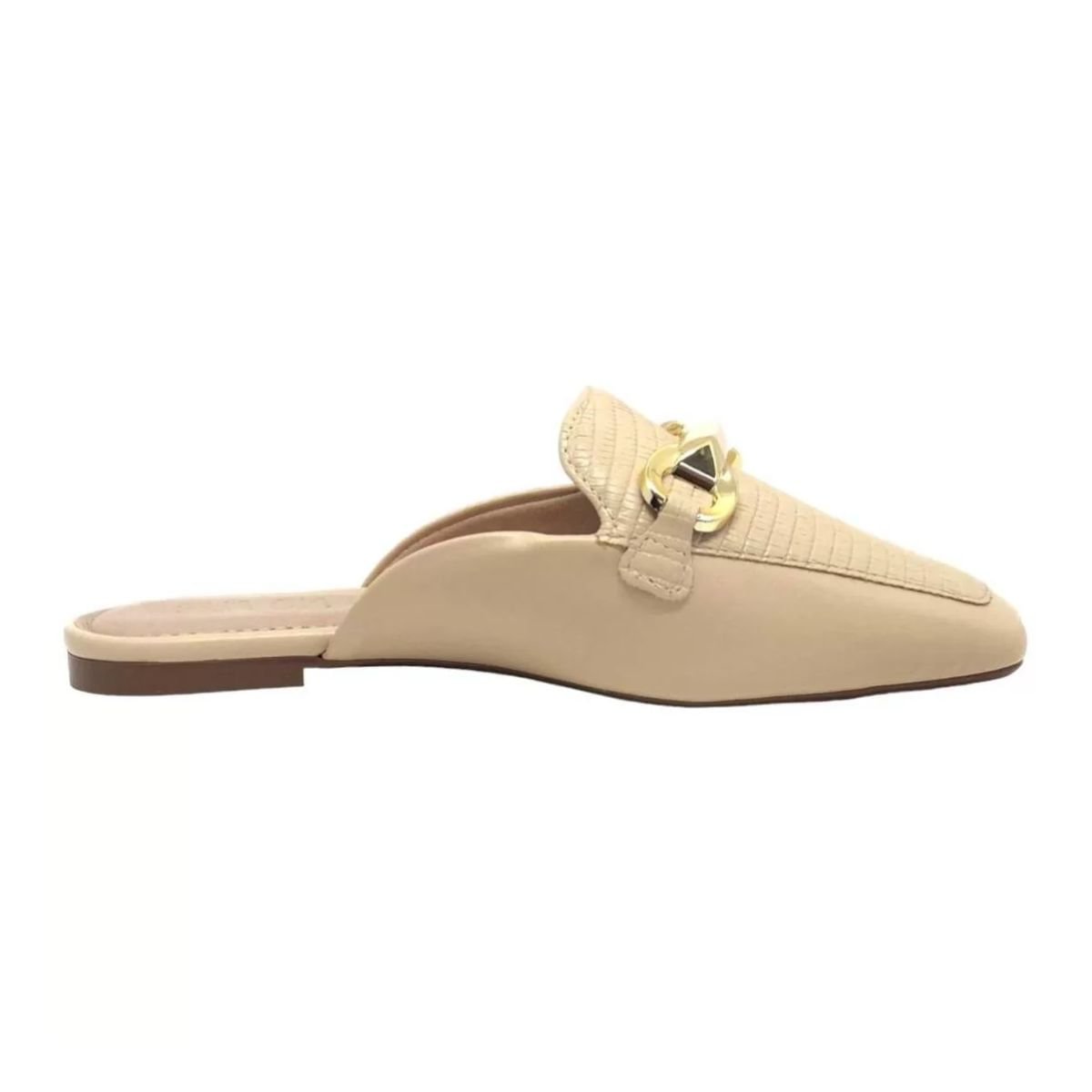 Sapato Feminino Mule Mocassim Sua Cia 8214v24.15008 Bege 1