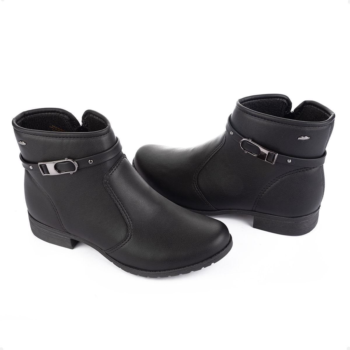 Bota Feminina Coturno Dakota Preta Preto 2