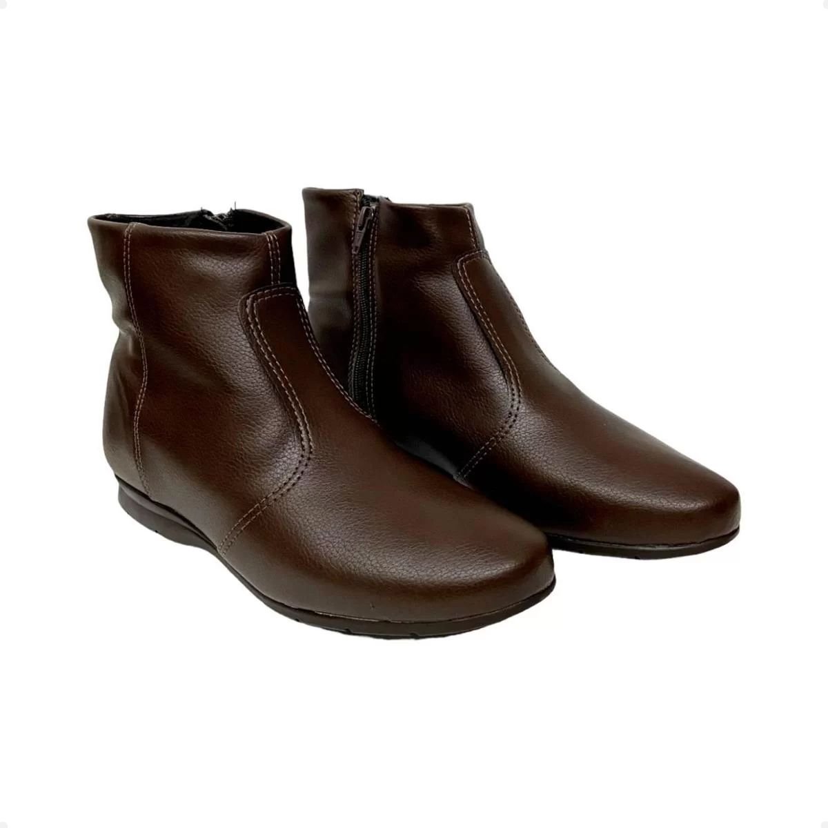 Bota Feminina Coturno Beira Rio Marrom Marrom 5