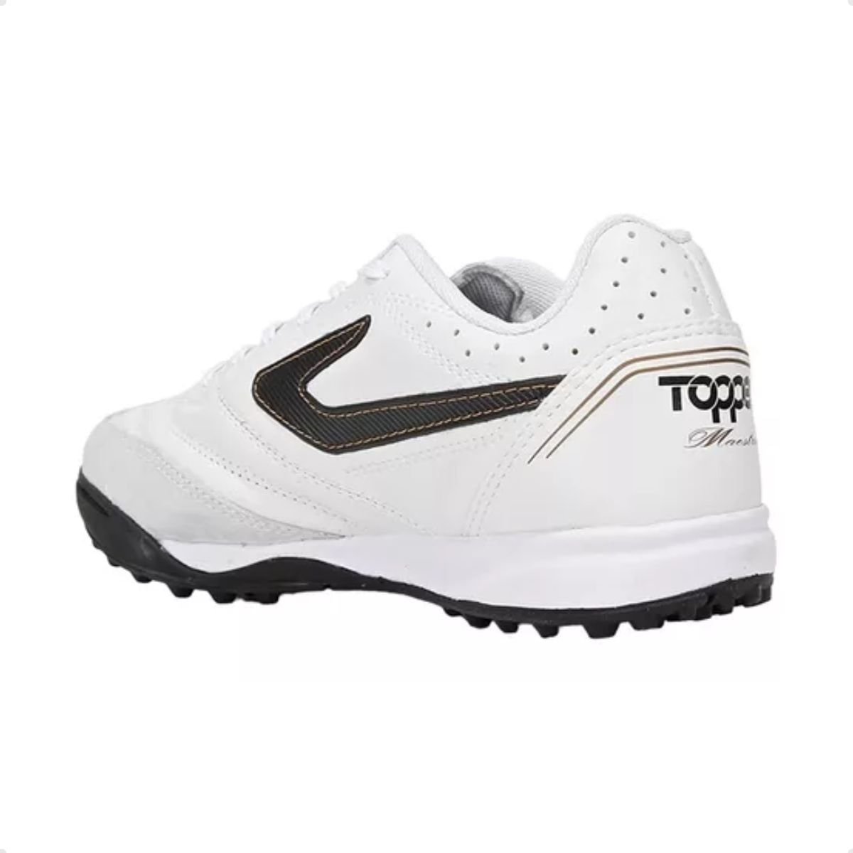 Chuteira Society Masculina Topper Branca Branco 4