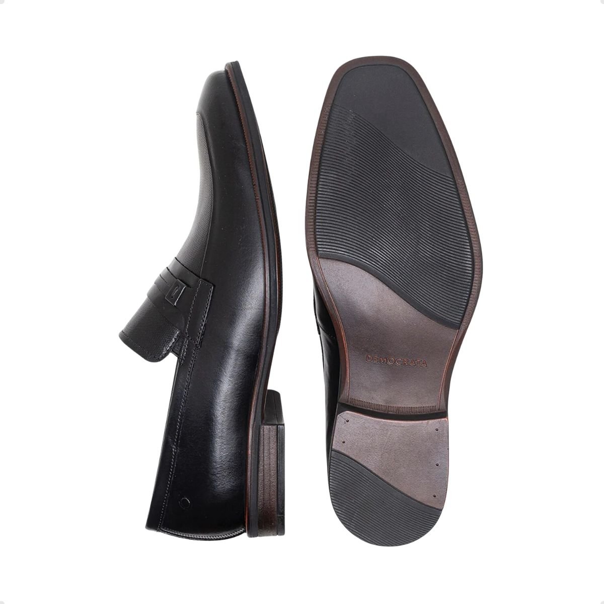 Sapato Masculino Social Democrata Preto Preto 4