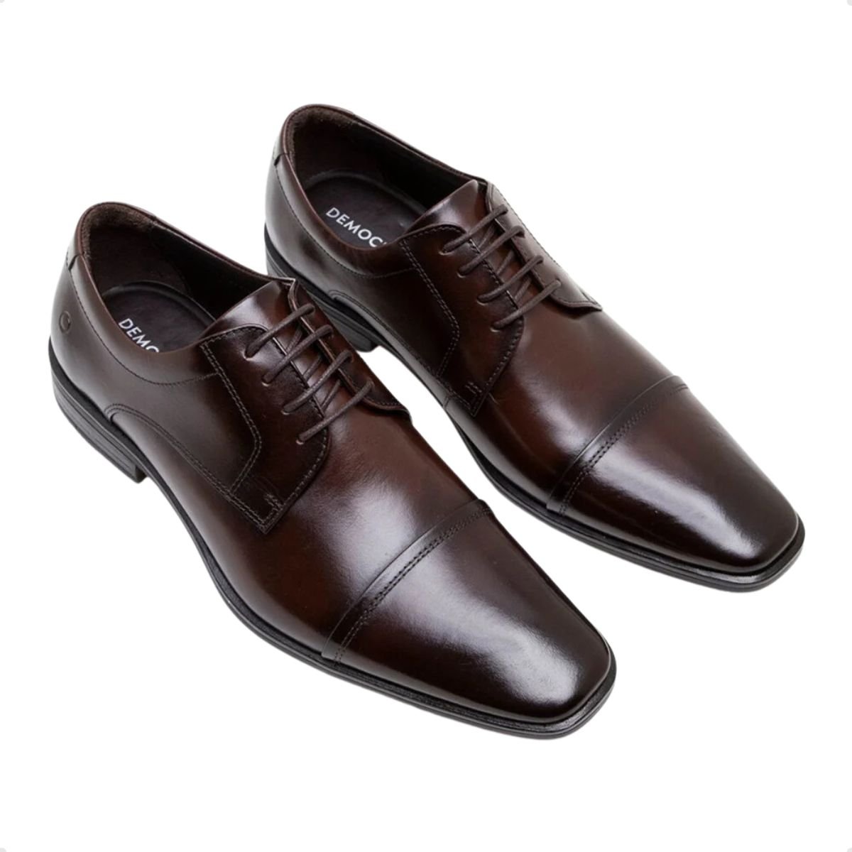 Sapato Masculino Social Democrata Marrom Marrom 2