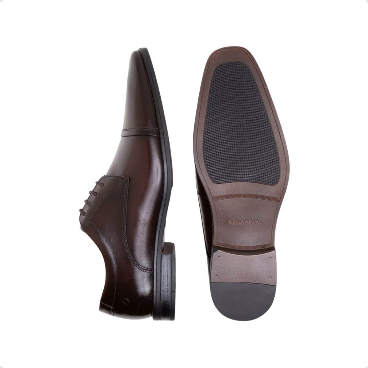 Sapato Masculino Social Democrata Marrom Marrom 4