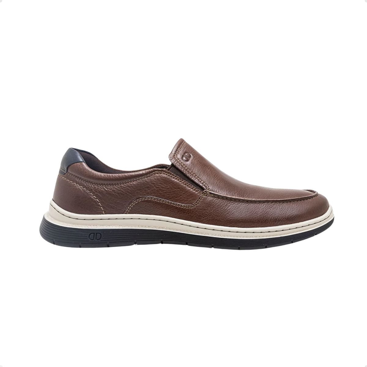 Mocassim Masculino Democrata Easy Leave Conhaque Marrom 1