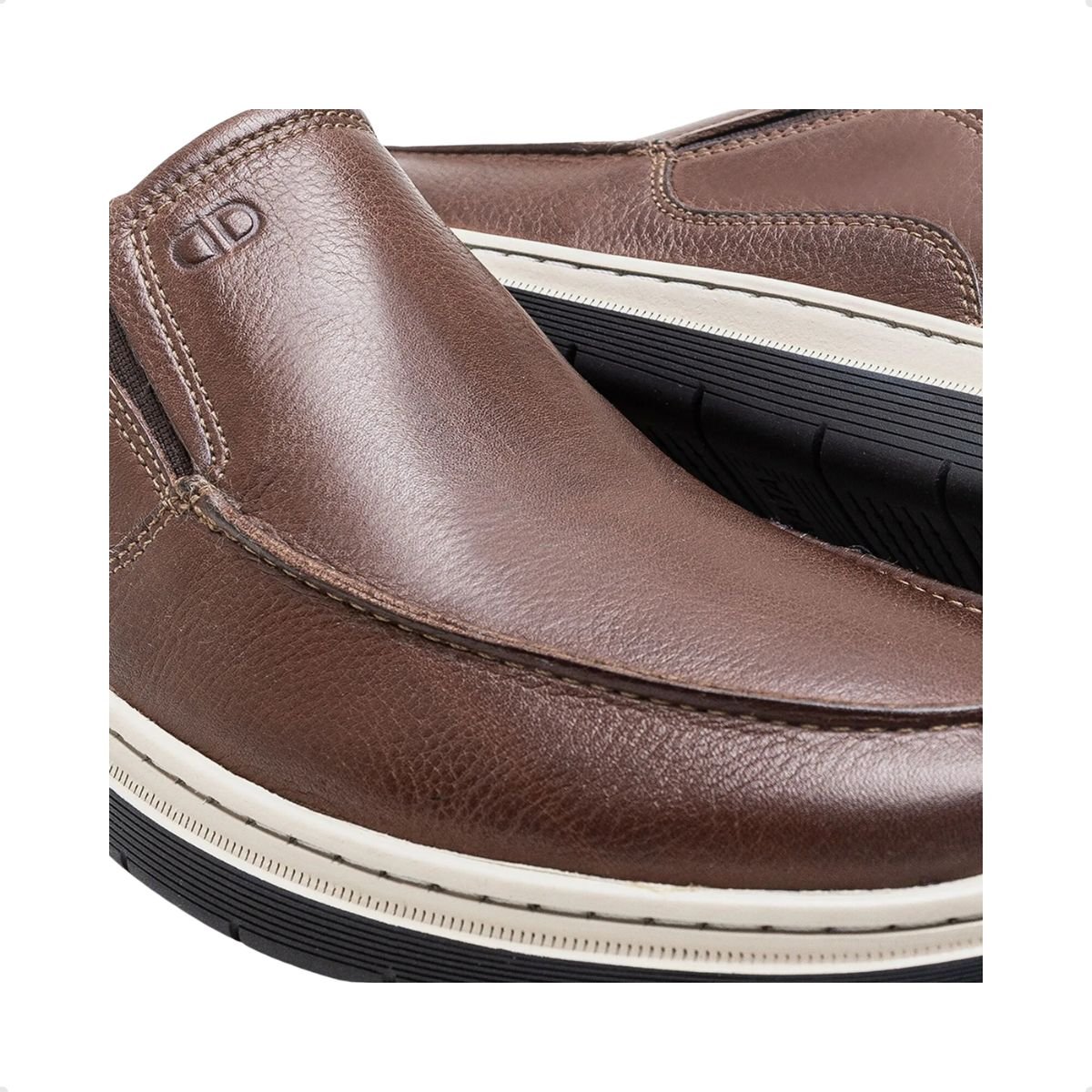 Mocassim Masculino Democrata Easy Leave Conhaque Marrom 3