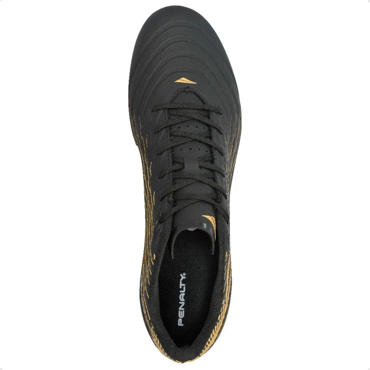 Chuteira Indoor Masculina Penalty Garra Y-2 Preta E Dourada Preto 2