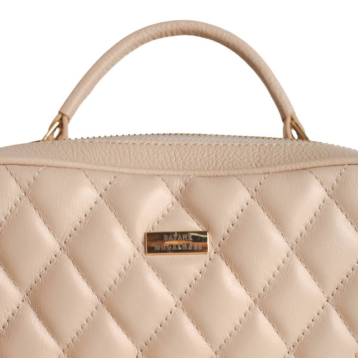 Bolsa Fem Transversal Dayane Magalhaes  2846 - -38 Bege 3