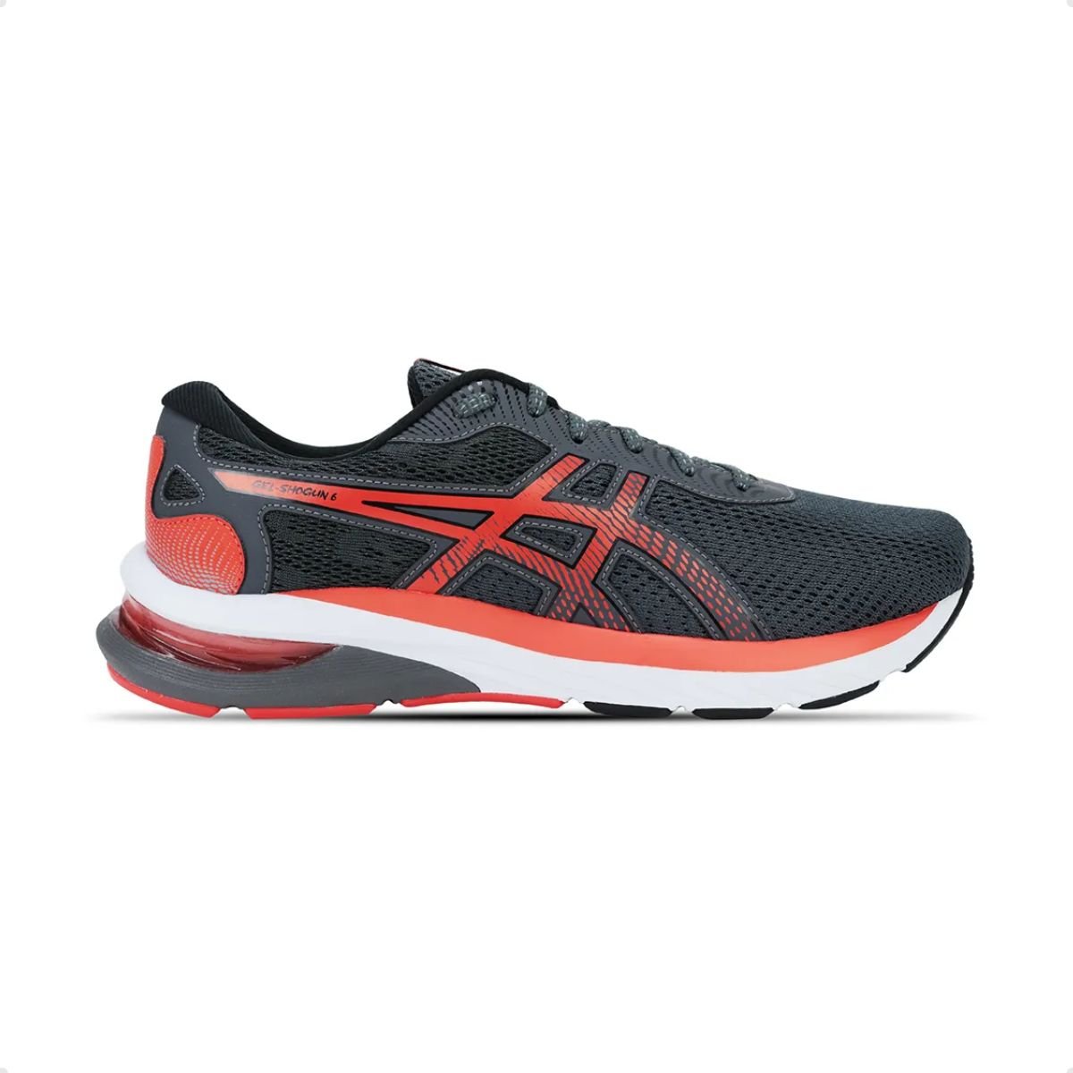 Tênis Running Masculino Asics Gel-Shogun 6 Cinza E Laranja Cinza