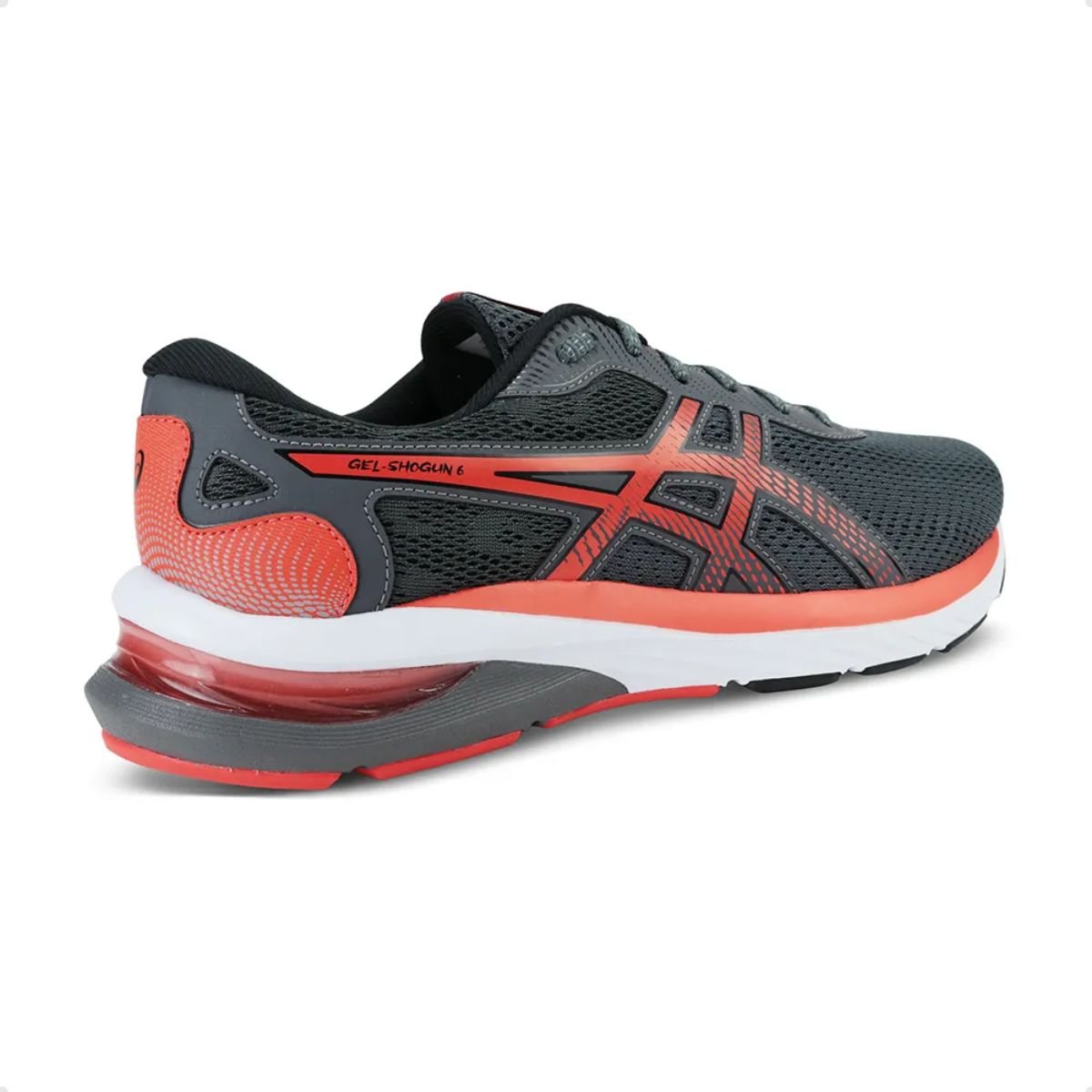 よし Tênis Running Masculino Asics Gel-Shogun 6 Cinza E Laranja Cinza