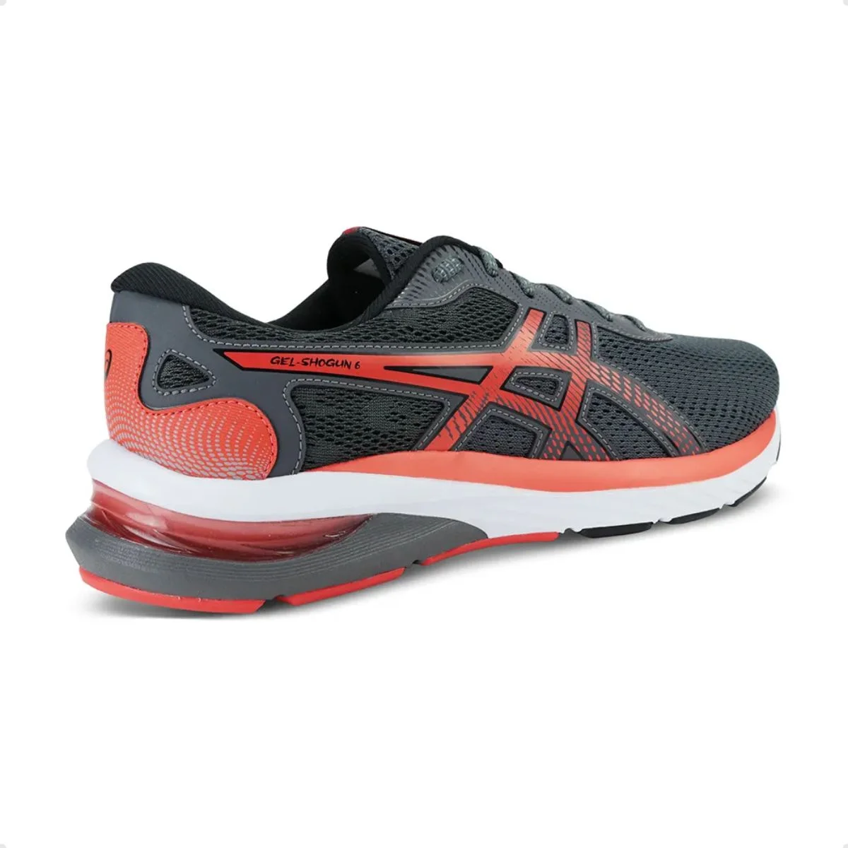 Tênis Running Masculino Asics Gel-Shogun 6 Cinza E Laranja Cinza 4