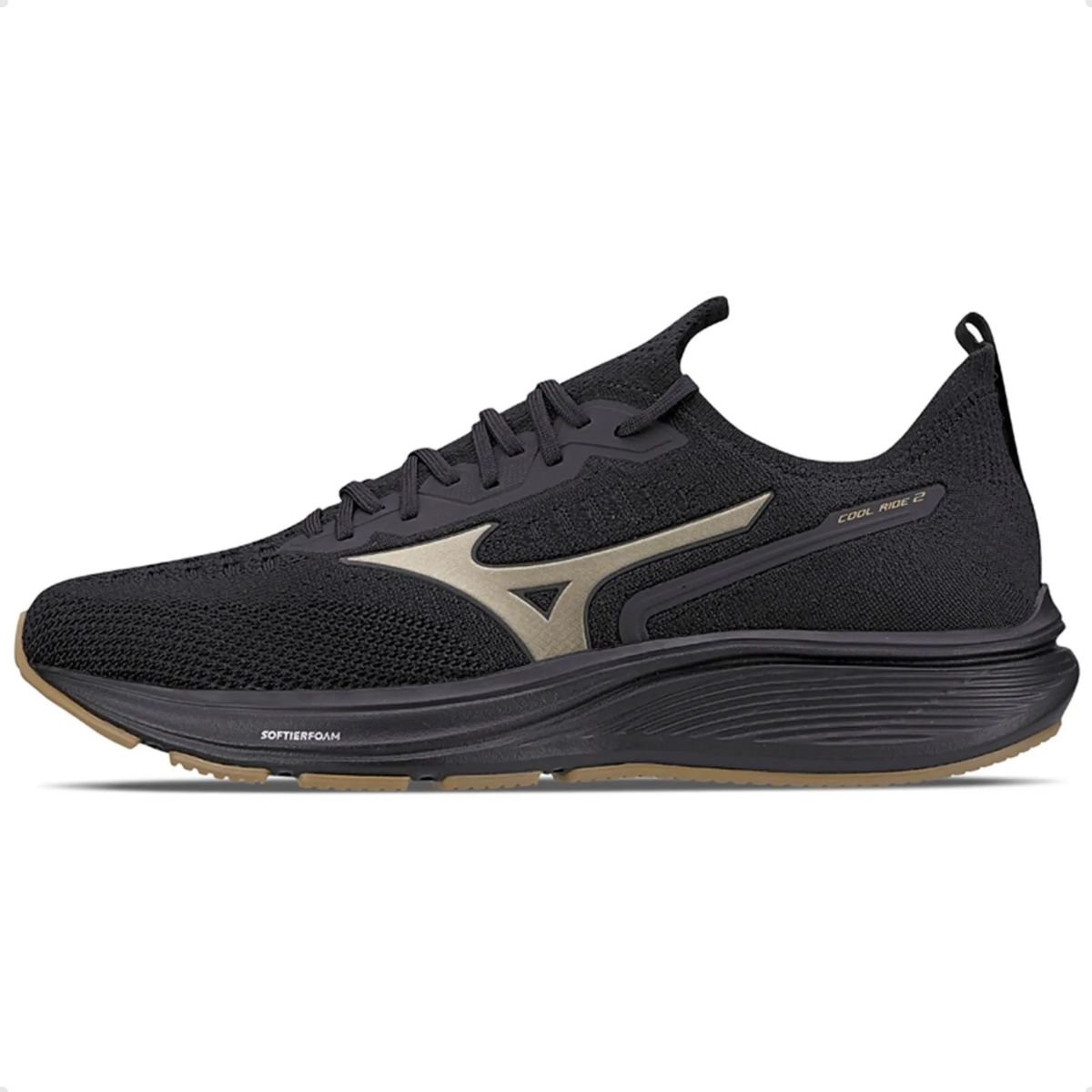 Tênis Running Masculino Mizuno Cool Ride 2 Preto Preto 4