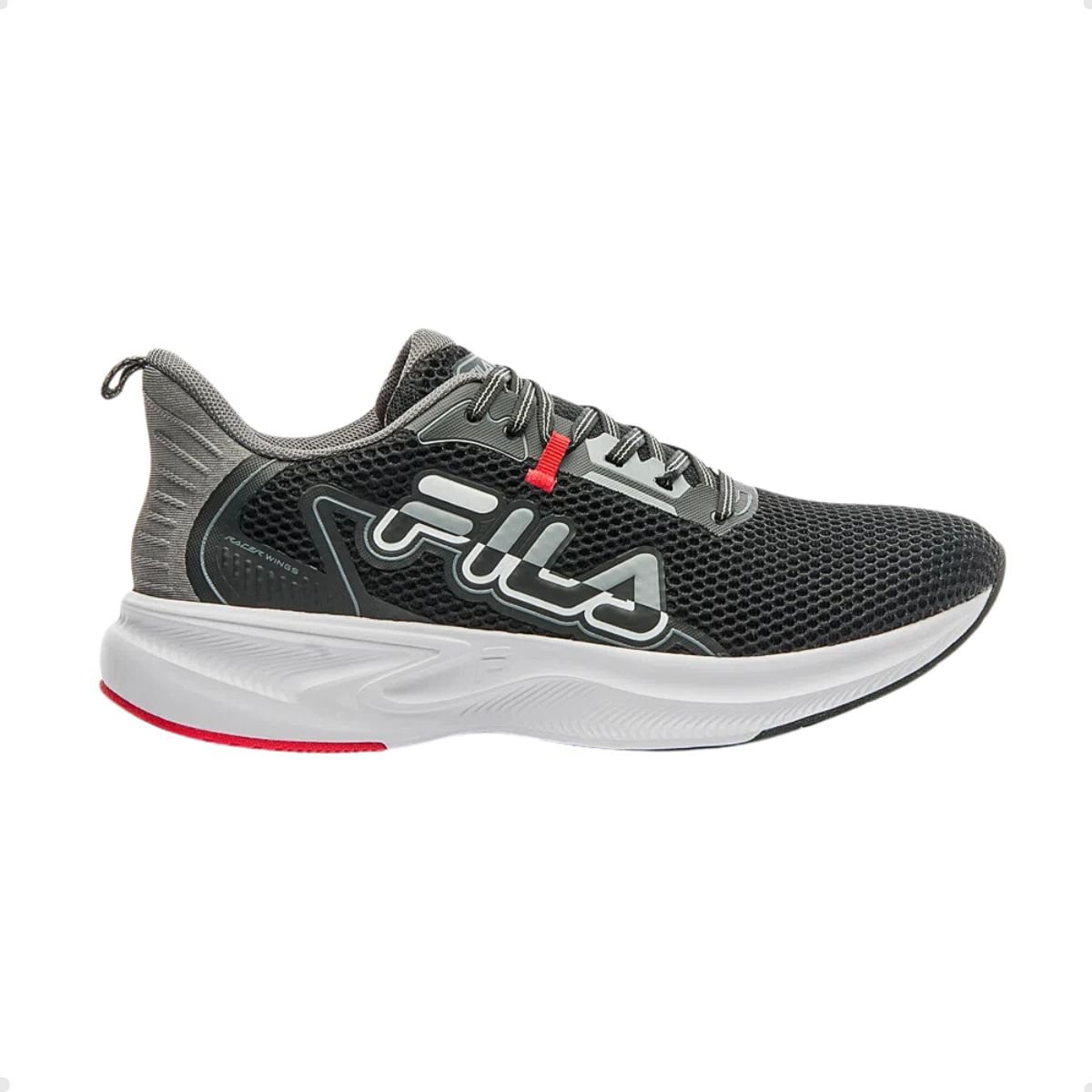 Tênis Running Masculino Fila Racer Wings Preto Preto 2