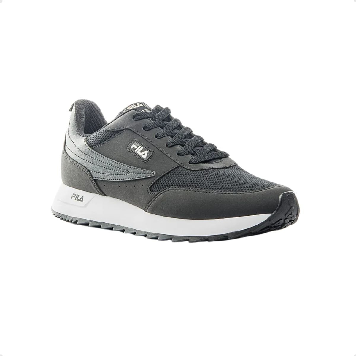 Tênis Casual Feminino Retro Flag Fila Preto Preto 2