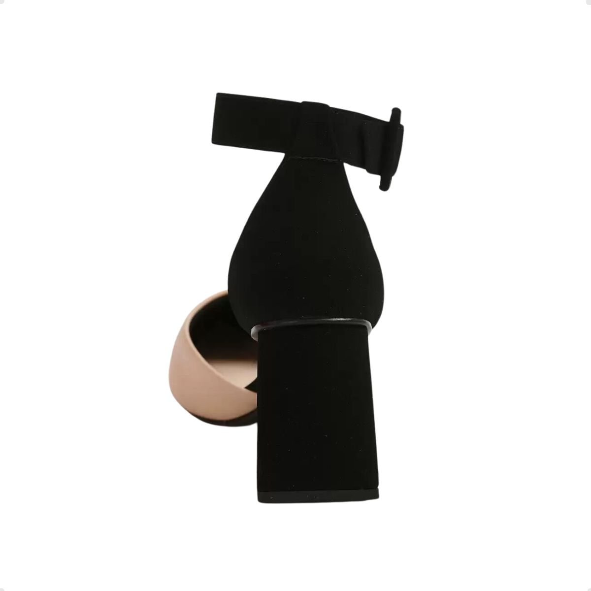 Sapato Feminino Salto Médio Bebece Preto E Bege Bege/Preto 5