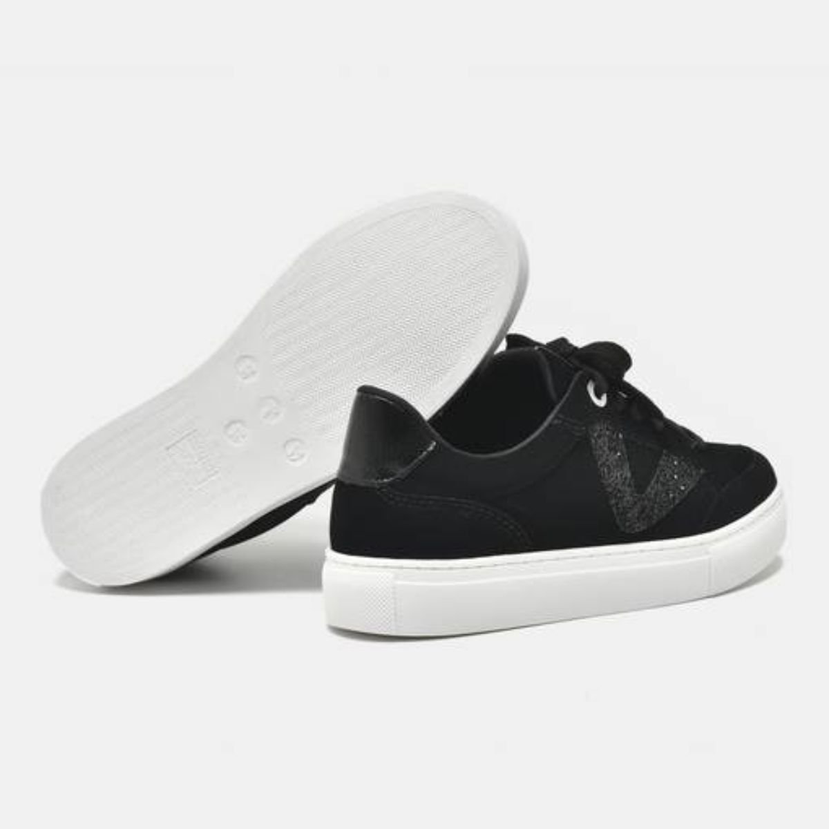 Tenis Moda Fem Via Marte  082-004-01- Preto 4