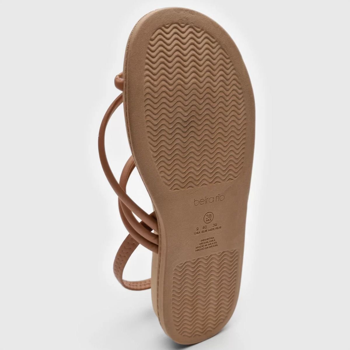 Tamanco Feminino Papete Beira Rio Nude Bege 3