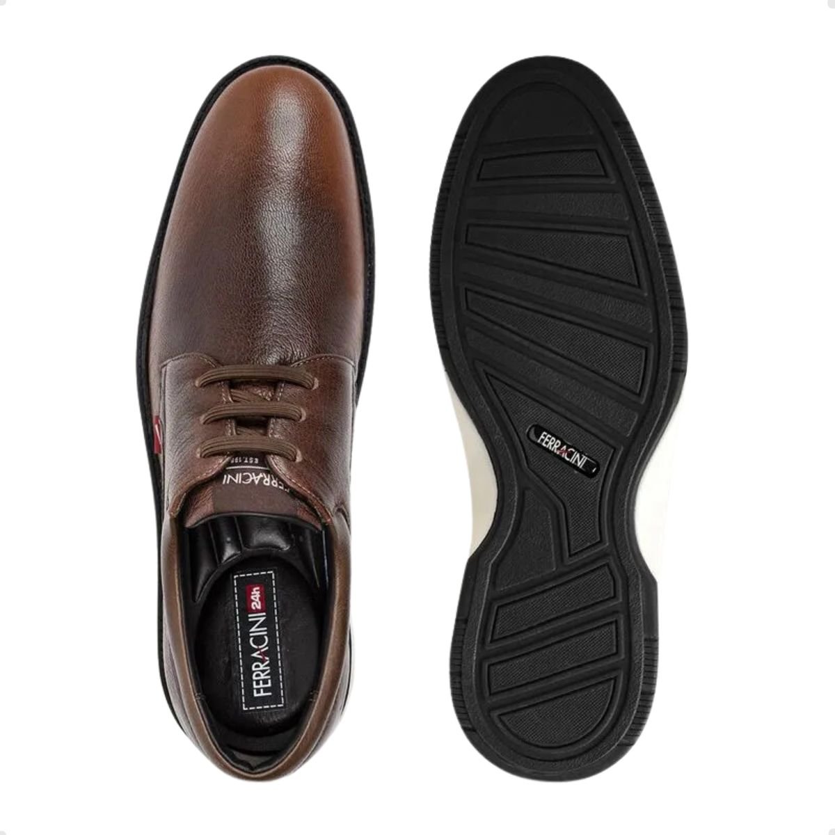 Sapato Masculino Esporte Fino Ferracini Sky Marrom Marrom 4