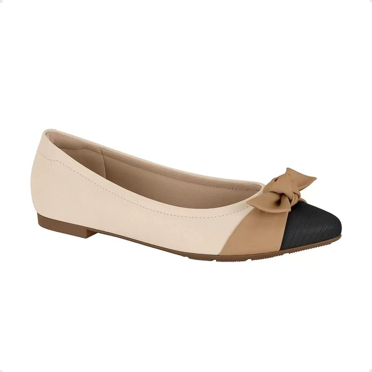 Sapatilha Feminina Bico Fino Modare Bege Bege 2
