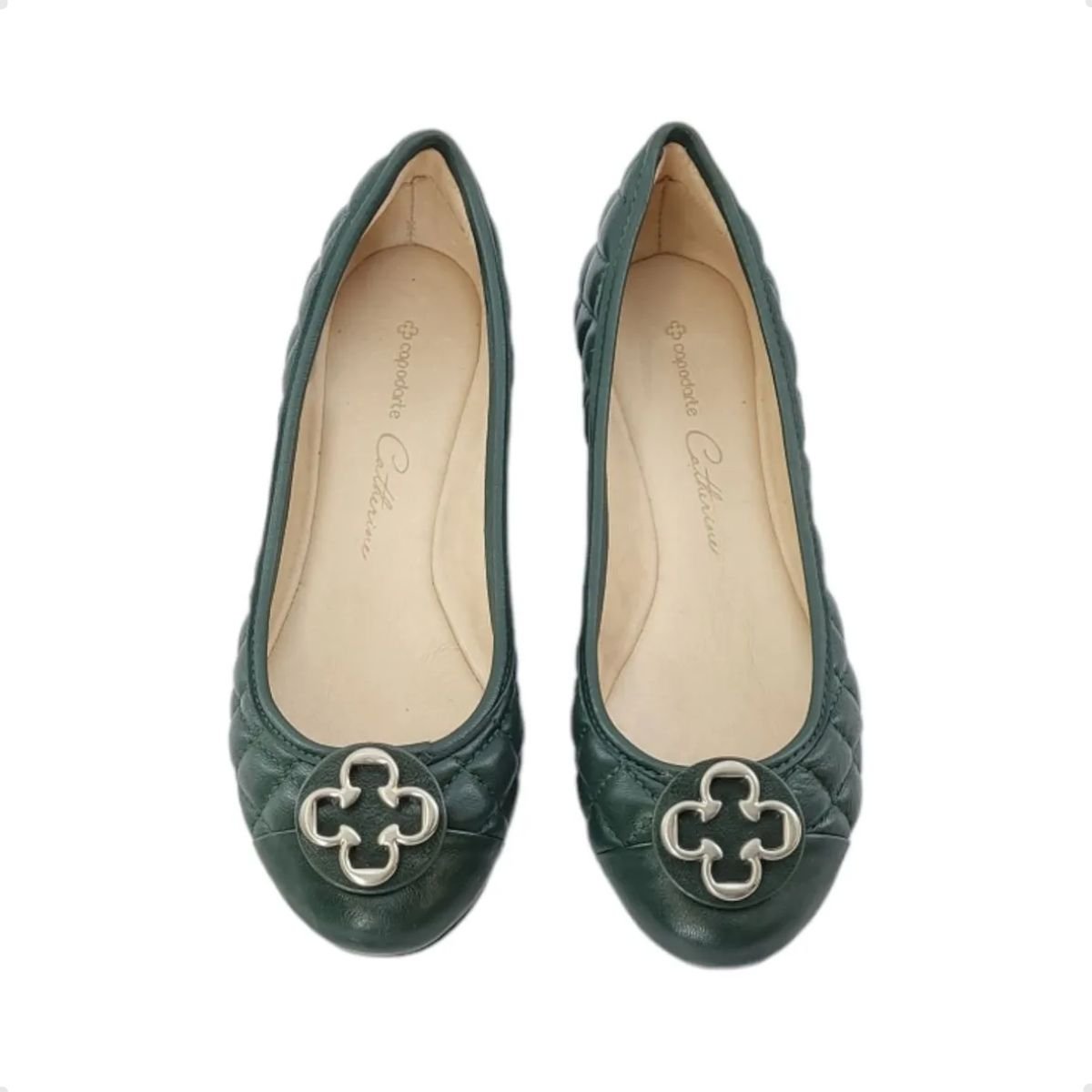 Sapatilha Feminina Bico Redondo Capodarte Verde Verde 5