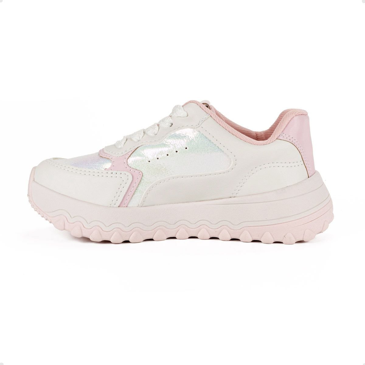 Tenis Casual Inf Pink Cats  V4332-0001 Branco 4