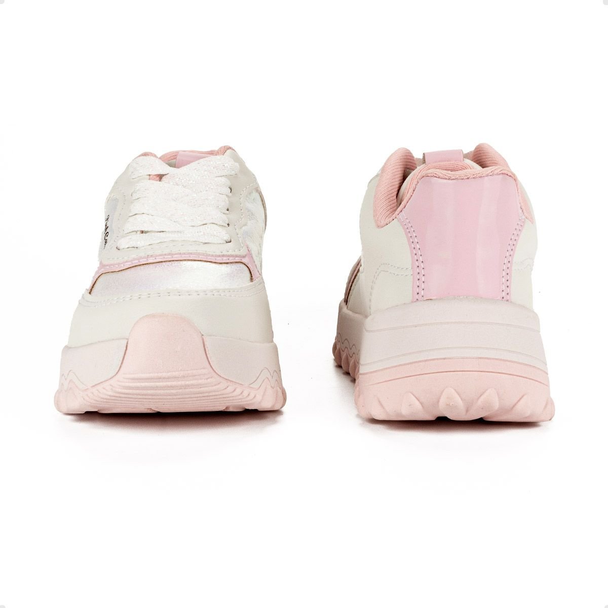 Tenis Casual Inf Pink Cats  V4332-0001 Branco 5
