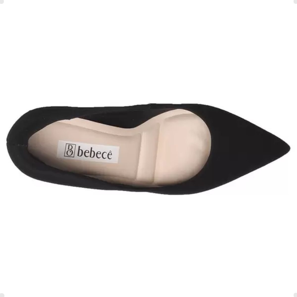 Sapato Feminino Salto Médio Scarpin Bebecê Preto Preto 2