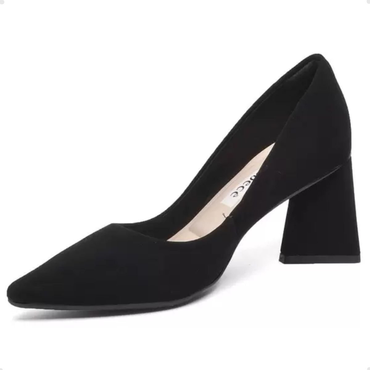 Sapato Feminino Salto Médio Scarpin Bebecê Preto Preto 4