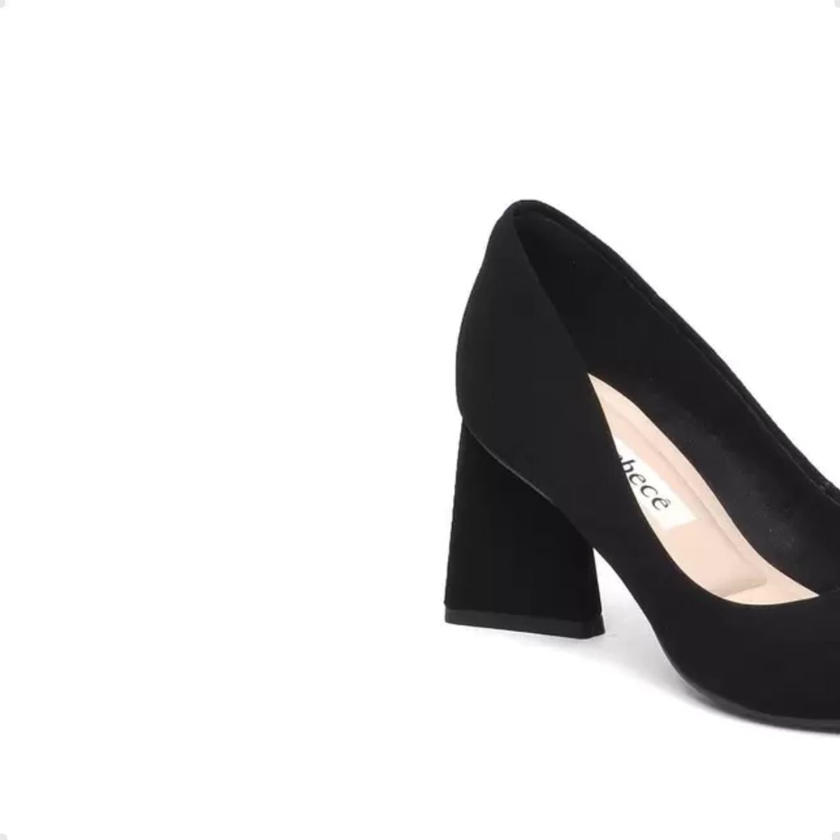 Sapato Feminino Salto Médio Scarpin Bebecê Preto Preto 5