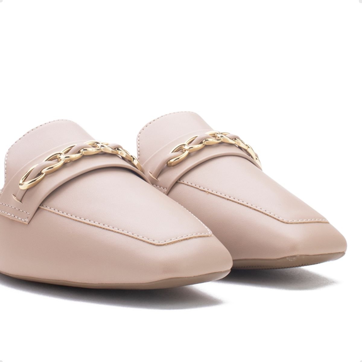 Sapato Fem Mule Mocassim Sua Cia  8214.15354- Bege 3