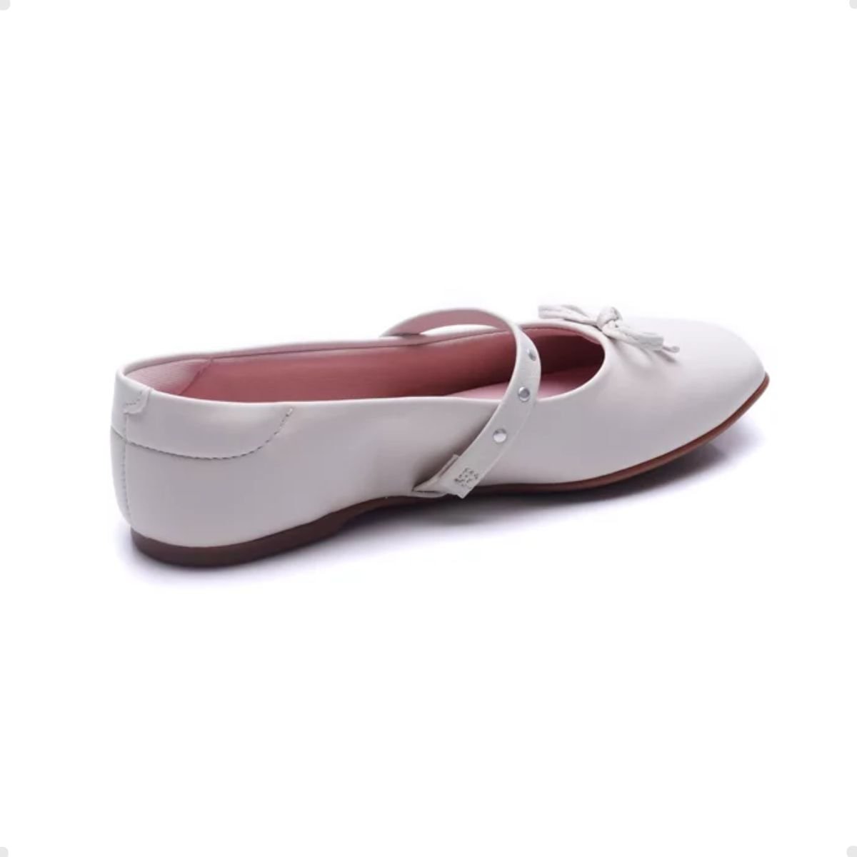 Sapatilha Infantil Bailarina Molekinha Branca Branco 2