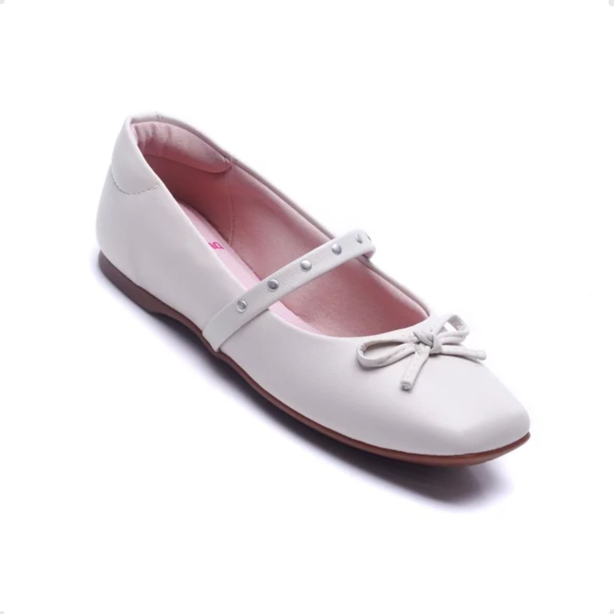 Sapatilha Infantil Bailarina Molekinha Branca Branco 4