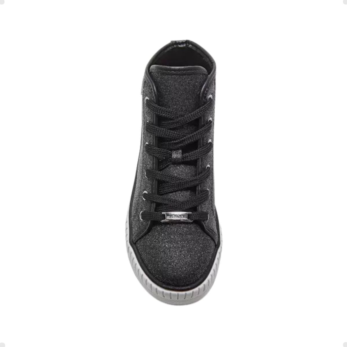 Tênis Casual Infantil Molekinha Gliter Preto Preto 2