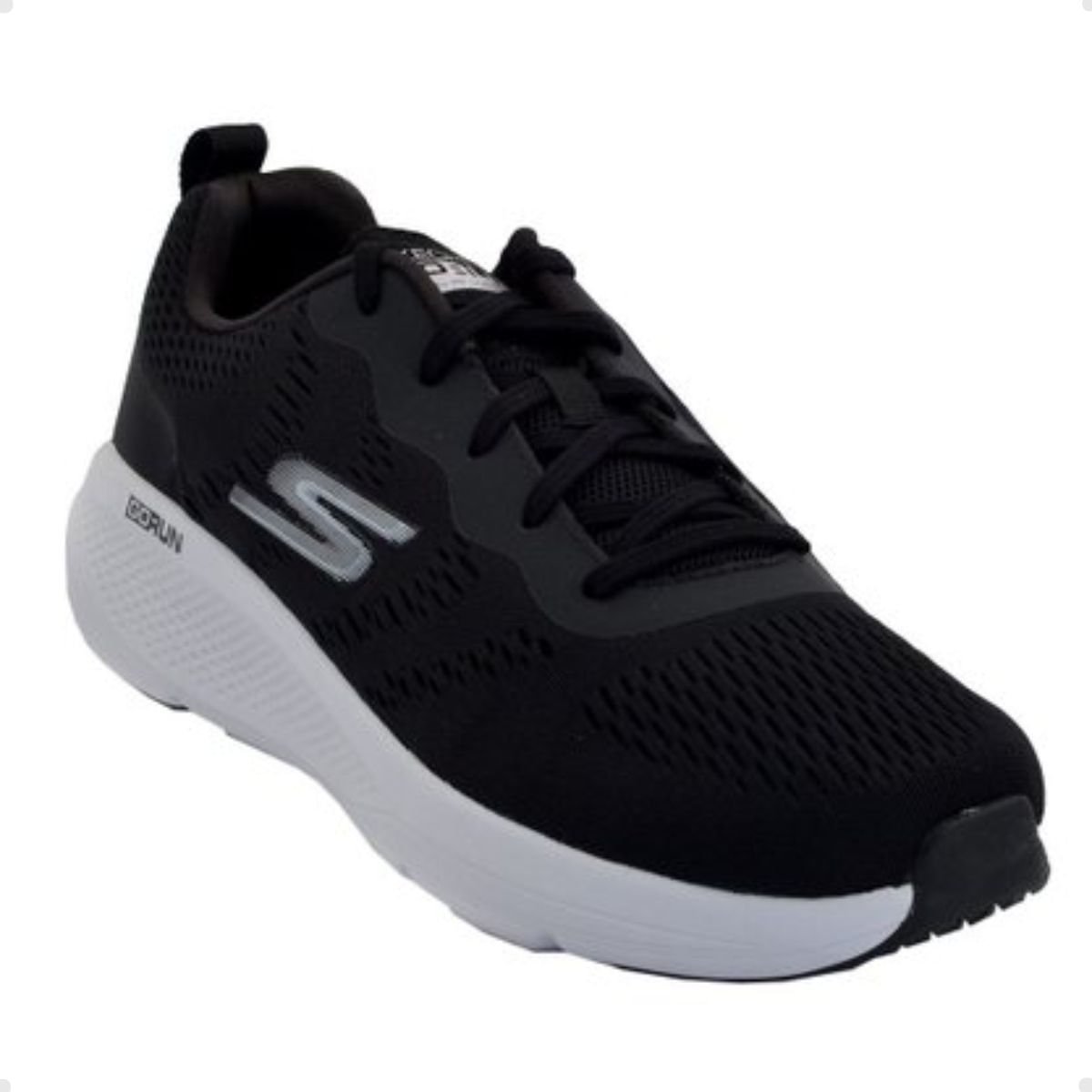 Tênis Running Masculino Skechers Go Run Elevate Preto Branco 4