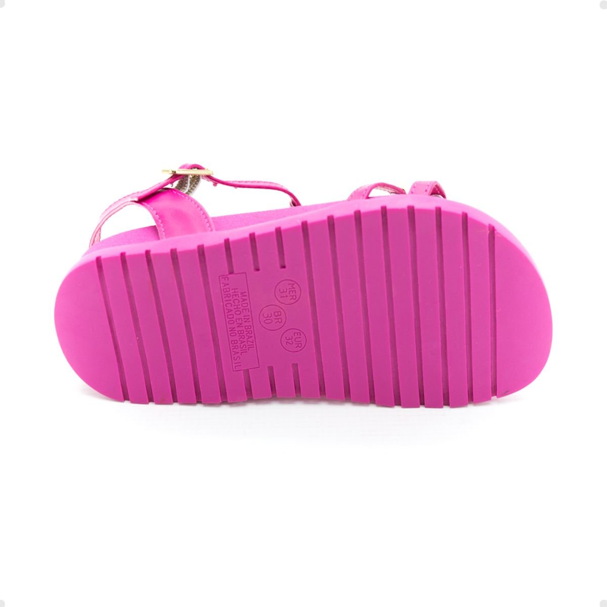 Sandália Infantil Papete World Colors Rosa Rosa 3