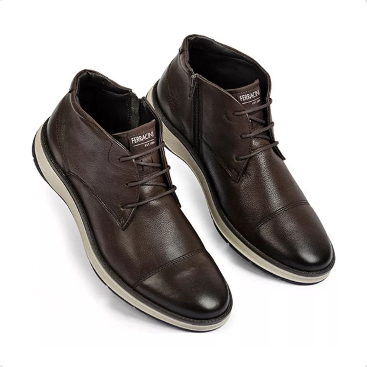 Bota Masc Coturno Ferracini 5542 Marrom 5