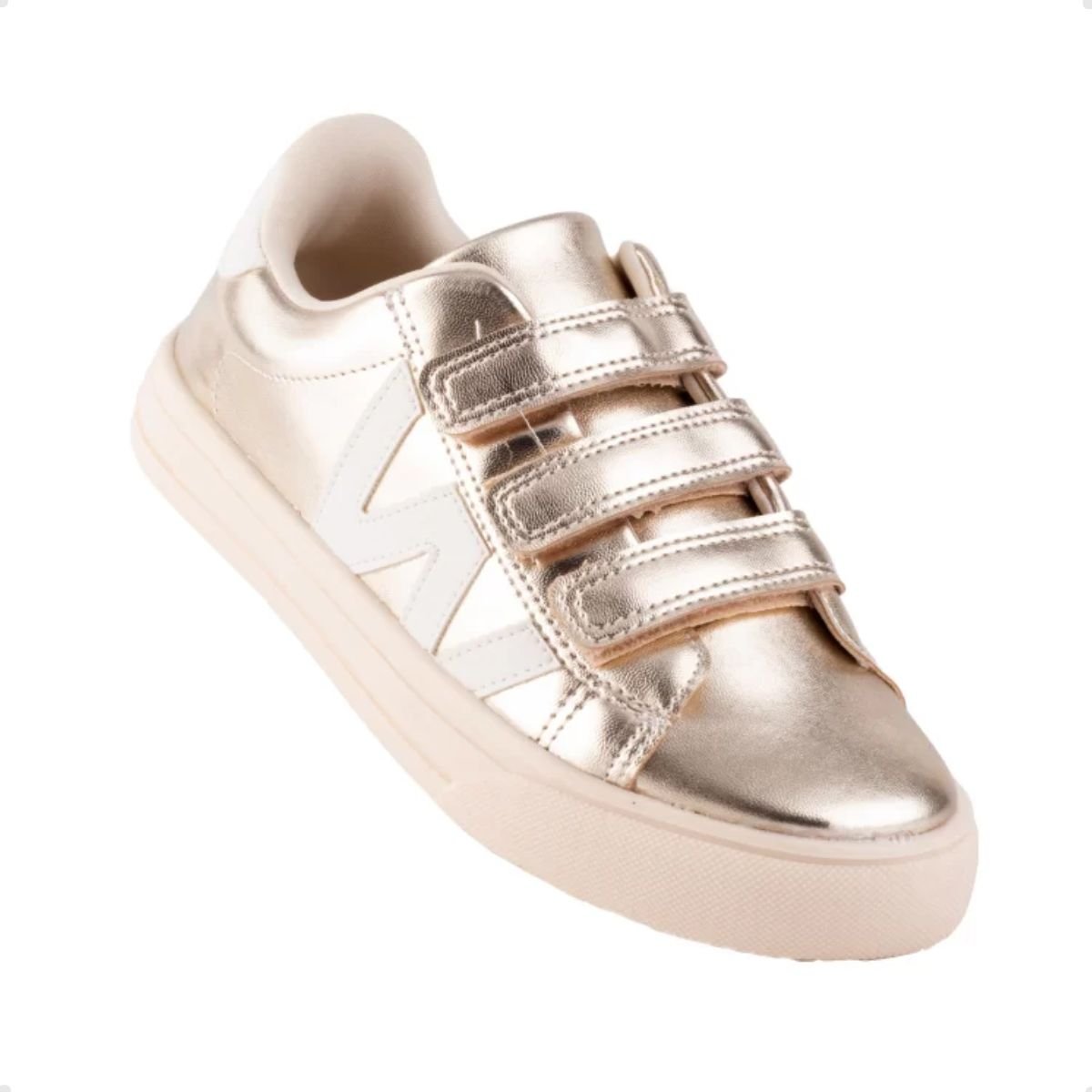 Tenis Casual Inf World Colors Love 344020-2887 Dourado 2