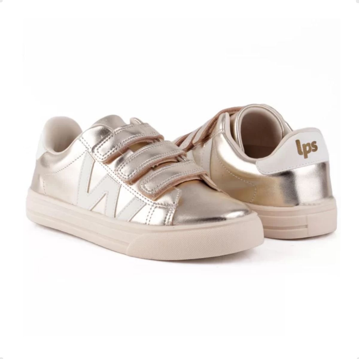 Tenis Casual Inf World Colors Love 344020-2887 Dourado 3