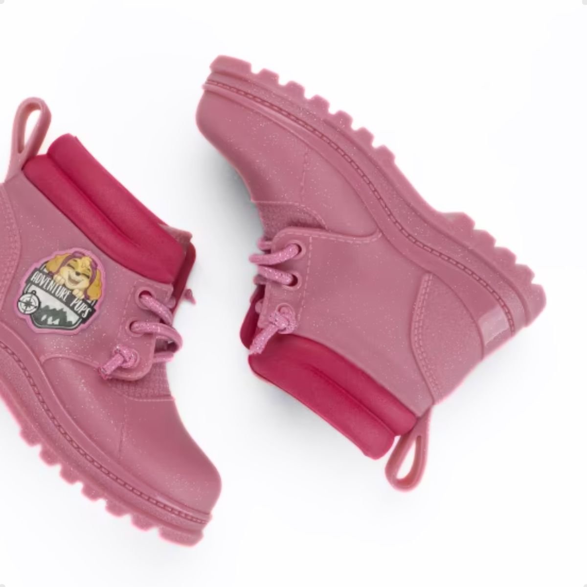 Bota Bebê Grendene Patrulha Canina Adventure Rosa Rosa 5