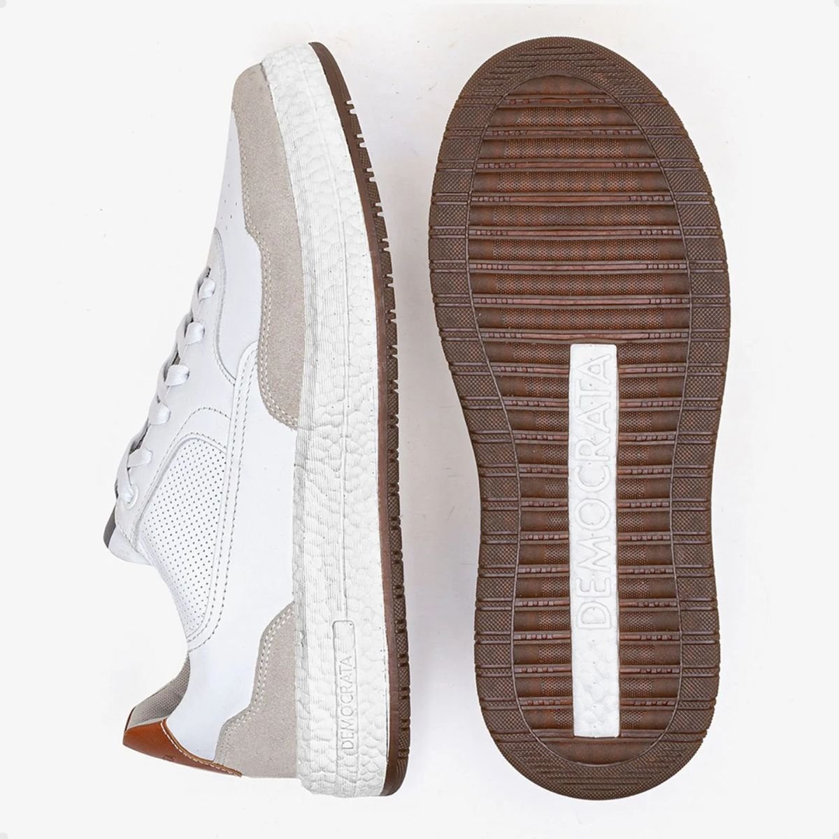 Sapatênis Masculino Democrata Denim Drake Branco Branco 3