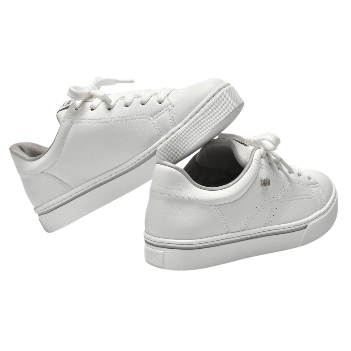 Tênis Moda Feminino Casual Via Marte Branco Branco 4