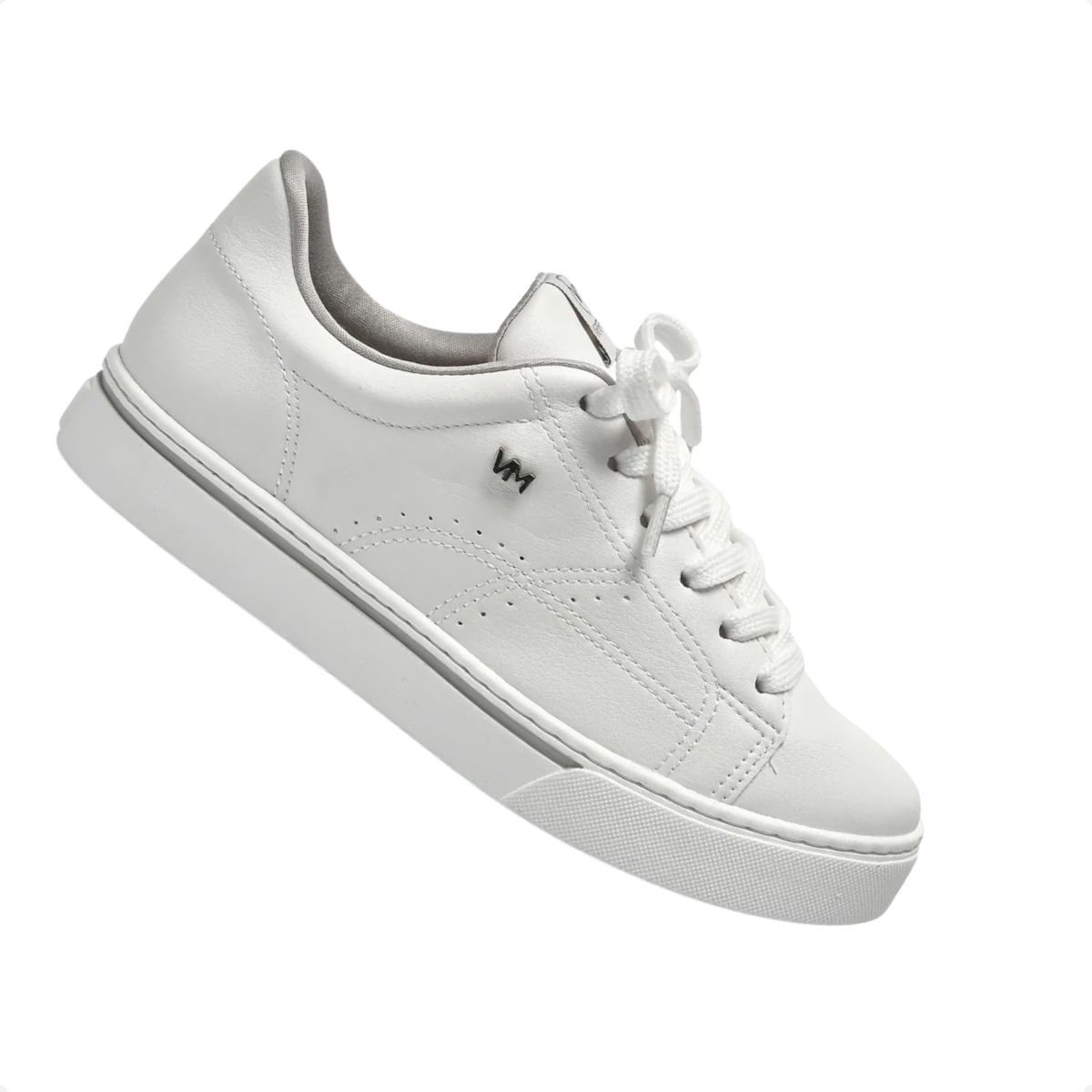 Tênis Moda Feminino Casual Via Marte Branco Branco 6
