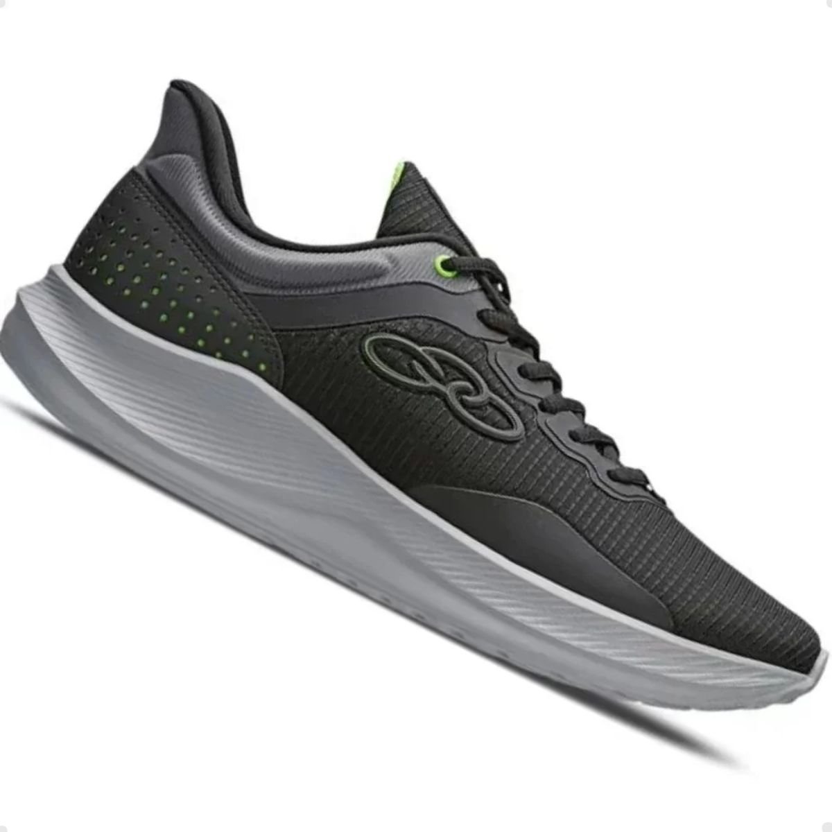 Tênis Running Masculino Zex Olympikus Branco E Preto Preto 2
