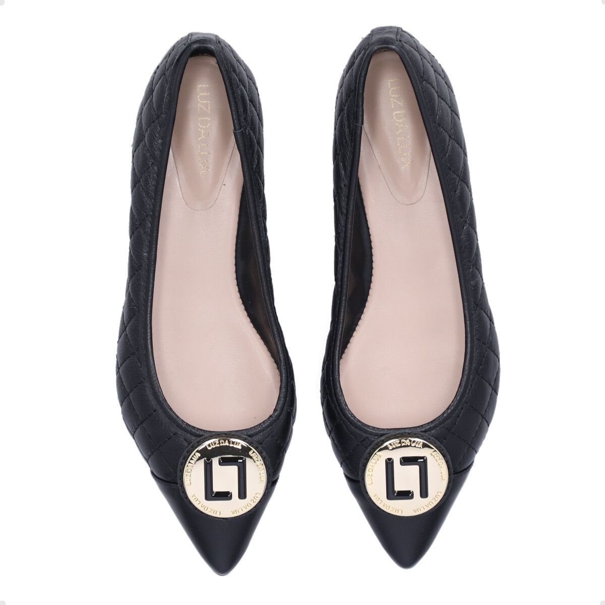 Sapatilha Bico Fino Feminino Luz Da Lua Saara Preto Preto 3
