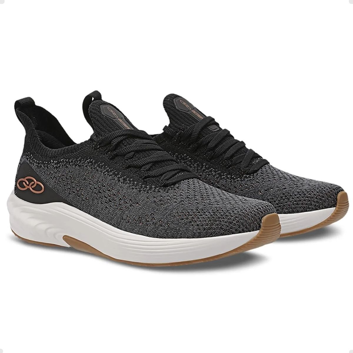 Tênis Running Feminino Olympikus Essential 3 Preto Multicores 2