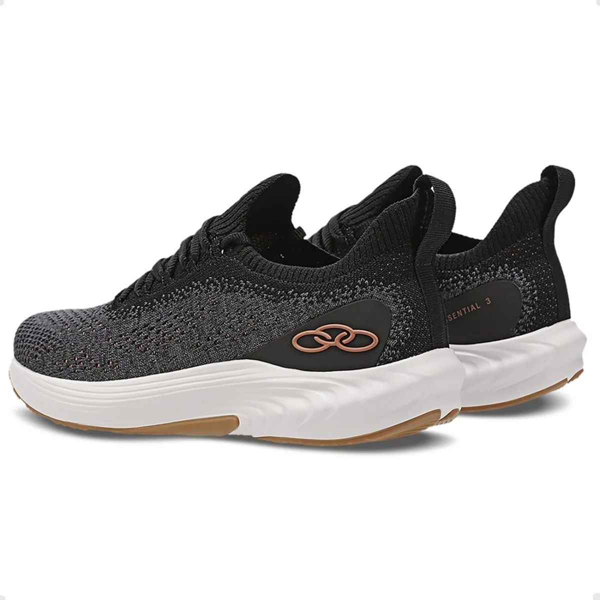 Tênis Running Feminino Olympikus Essential 3 Preto Multicores 5