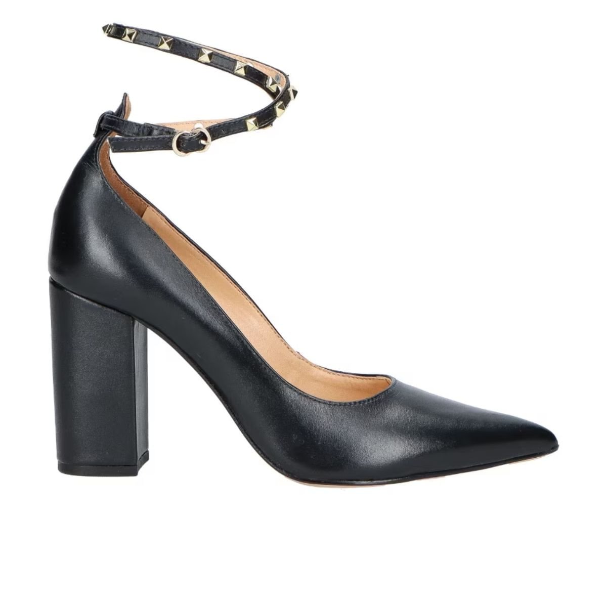 Sapato Fem Salto Alto Grosso Luiza Barcelos 60480005-1 Preto 1